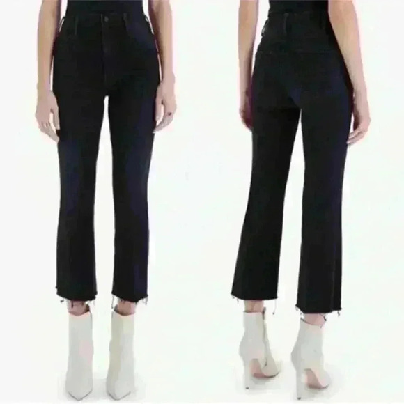 MOTHER The Hustler Ankle Fray Jeans Encounters at Night Size 26